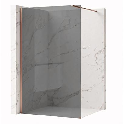 Kabina prysznicowa Walk-In Rea Flexi Grey / Brush Copper 90