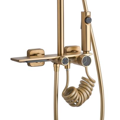 Coloana de dus REA HELIX Brush Gold