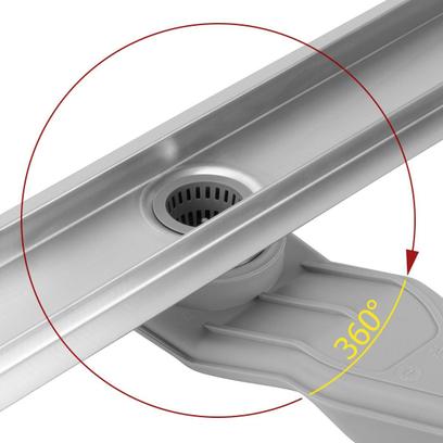 Drenaje lineal REA Neox Superflow BRUSH NICKEL 80