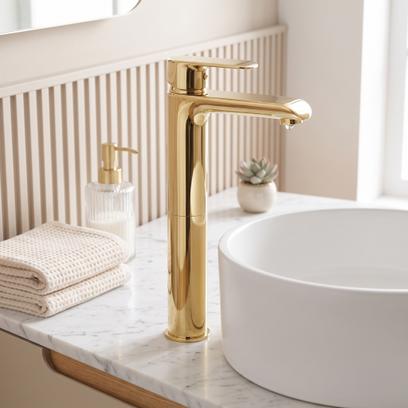 Robinet de lavabo REA Bloom Gold High