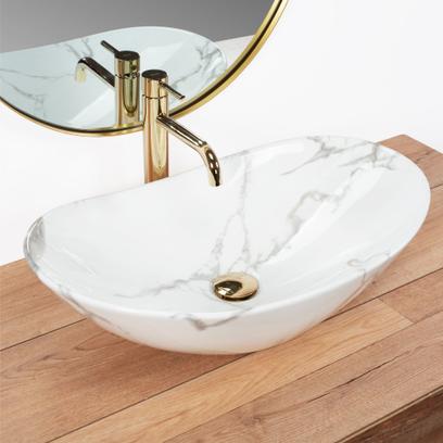 Lavabo sobre encimera REA Royal Marmo Shiny