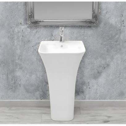 Lavoar de podea freestanding Rea Ada Slim Alb