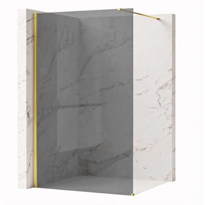 Parete doccia Rea Flexi Grey / Gold 80