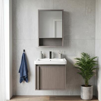 Set mobilier de baie cu lavoar Gama T25023 KJM 50CM
