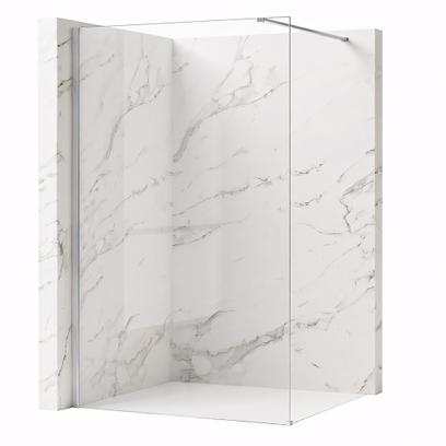 Zuhanyfal Rea Flexi Transparent / Chrome 90