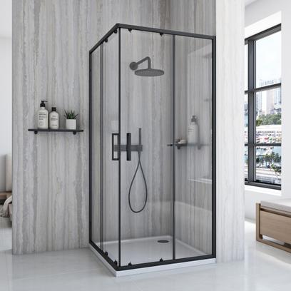 Zuhanykabin Rea City 80x80 Black