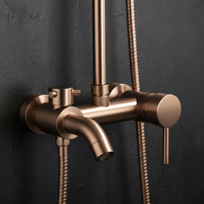 Duschgarnitur Rea Luis Brush Copper
