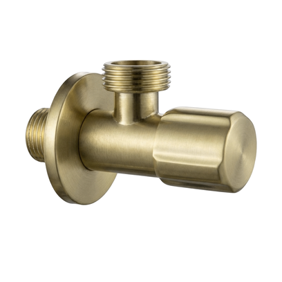 Sarokszelep 02 1/2" x 3/4" Brush Gold