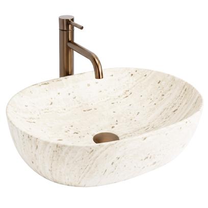 Kriauklė stalviršio Rea Amelia Travertine Classic 48