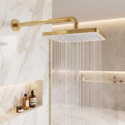 Rechthoekige regendouche REA JS-032 Gold