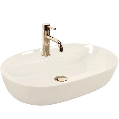 Lavabo de sobremesa REA Aura 61 Ecru Shiny