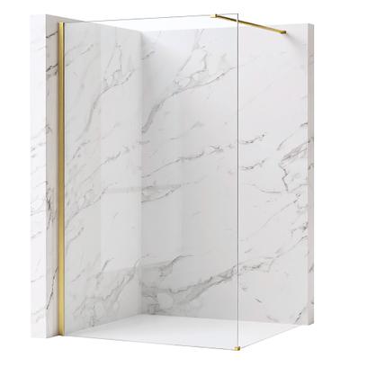 Zuhanyfal Rea Flexi Transparent / Brush Gold 90