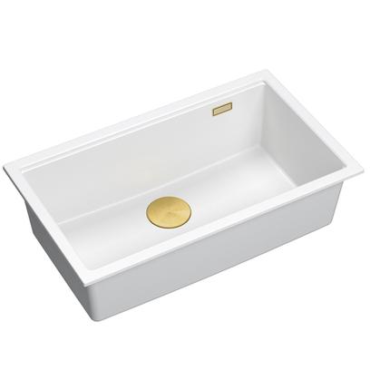 гранитна мивка Logan 110 White