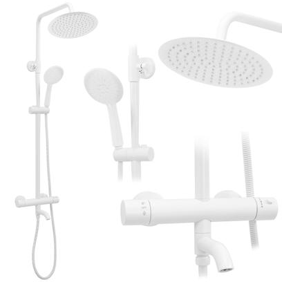 Set de dus cu termostat Lungo White Matt