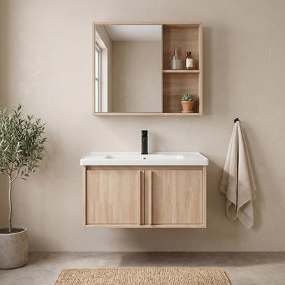 Set mobilier de baie cu lavoar Gama T25023 BXM 70CM