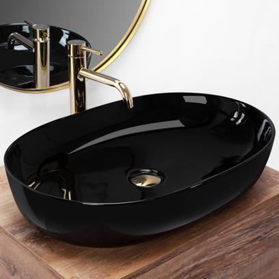 Lavabo sobre encimera Rea CLEO Black