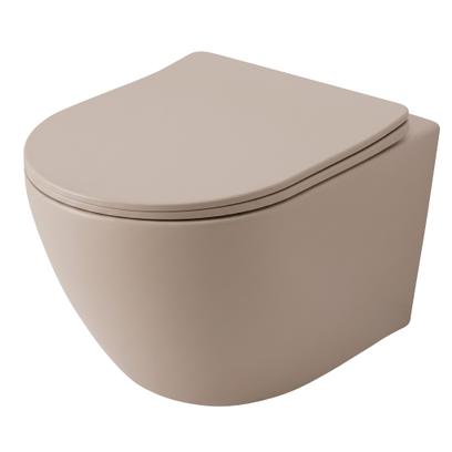 Seinälle ripustettava wc-istuin REA Focus Tornado Taupe