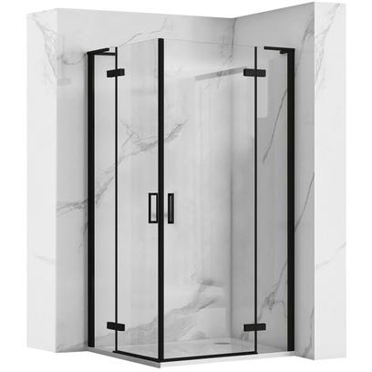 Cabina de ducha REA Hugo Double Black 90x90