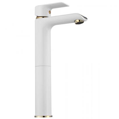 Bathroom faucet REA Bloom White Gold high