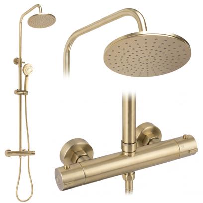 Komplet za prhanje Rea PAROT BRUSHED GOLD