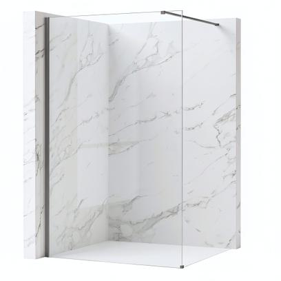 Параван за душ Rea Flexi Transparent / Titan 80