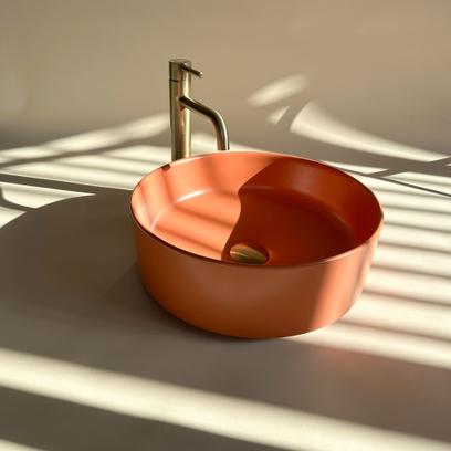 Lavabo sobre encimera Rea SAMI TERRA MATT