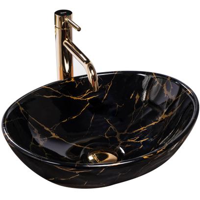 Lavoar pe blat Rea Sofia Black Marble