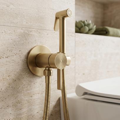 Baterie pentru bideu Rea Foster Brush Gold