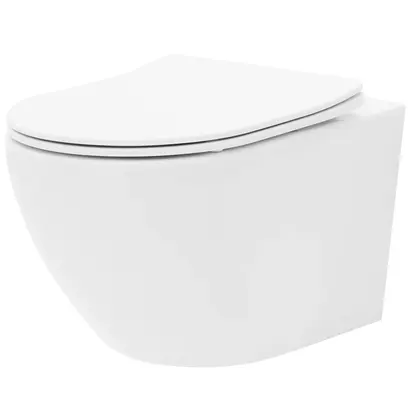 Vas WC suspendabil Rea Carlo Mini Tornado Rimless Flat N