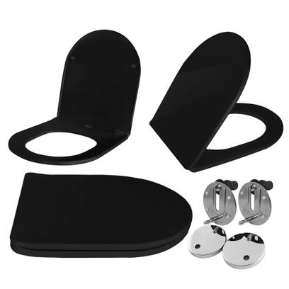 Capac WC CARLO FLAT UF BLACK MATT