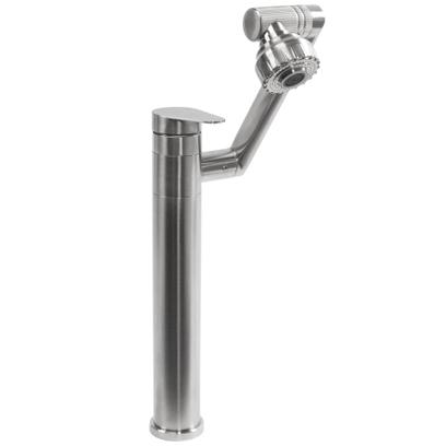 Baterie pentru baie Rea PACO Nickel Brush INOX High