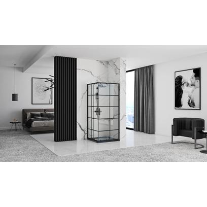 Zuhanykabin Rea Concept Black 90x90