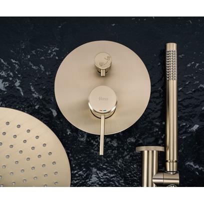 Set de dus incastrat Rea Lungo Grip Gold Brush   + BOX