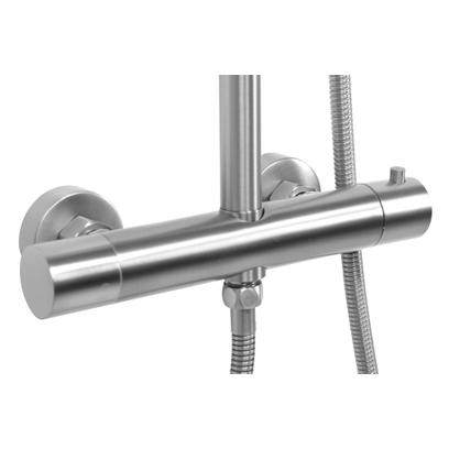 Coloana de dus cu termostat REA VINCENT NICKEL BRUSH INOX