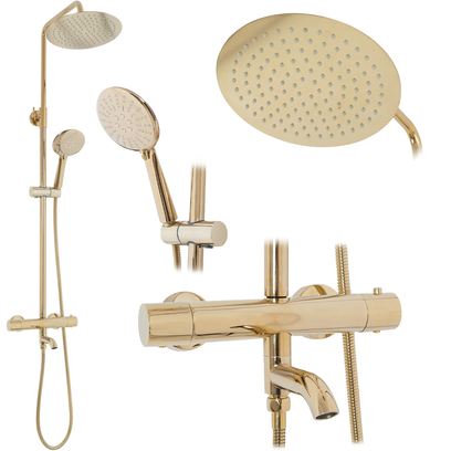 Thermostat Duschset Lungo Gold