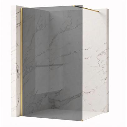 Parete doccia Rea Flexi Grey / Brush Gold 100