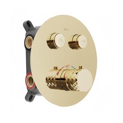 Set de dus incastrat Rea Lungo Diamond Gold + BOX