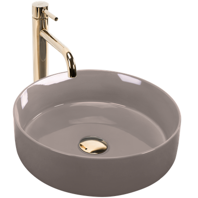Lavabo sobre encimera Rea Sami Beige Shiny