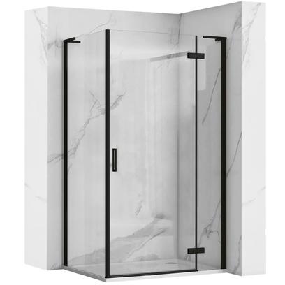 Zuhanykabin REA Hugo Black 100x90