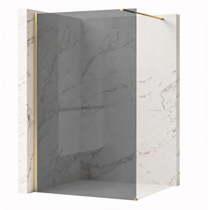 Parete doccia Rea Flexi Grey / Brush Gold 90