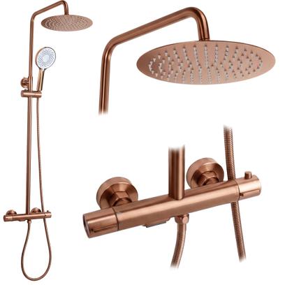 Душ система с Термостат Rea Drop Brush Copper