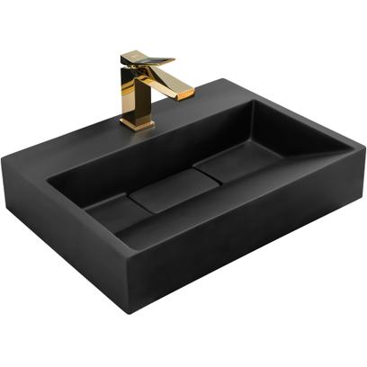 Lavabo de conglomerado GOYA BLACK MAT 50CM