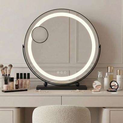 Veidrodis LED MAKE-UP Black 40 cm