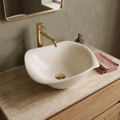 Ceramic Countertop Basin REA HM-35B Handmade ART