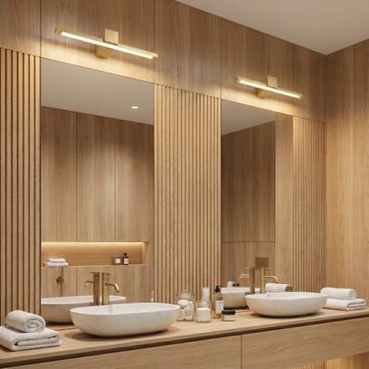 LED аплик за баня SWE046-1W 40cm GOLD BRUSH