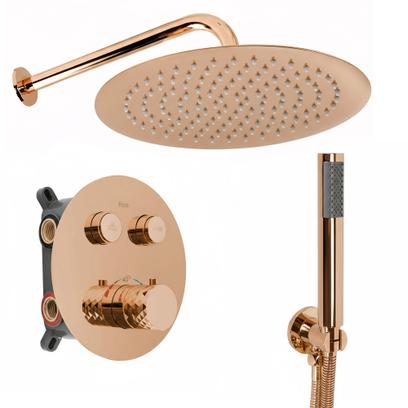 Rea Lungo paslēpts dušas komplekts Diamond Copper + BOX