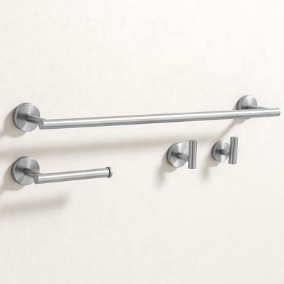Fürdőszobai kiegészítő szett  Ari Brush Nickel 4 darabos