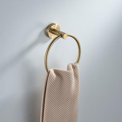 Fürdőszoba fogas Ring 6610 Modern Brush Gold