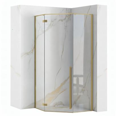 Cabina doccia DIAMOND 90x90 BRUSH GOLD
