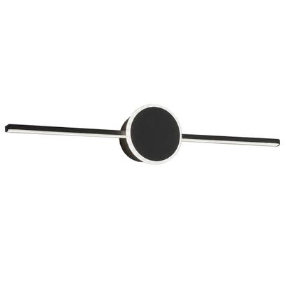 Fali LED LÁMPA APP848-1W TÜKÖR fölött 40CM ROUND Fekete